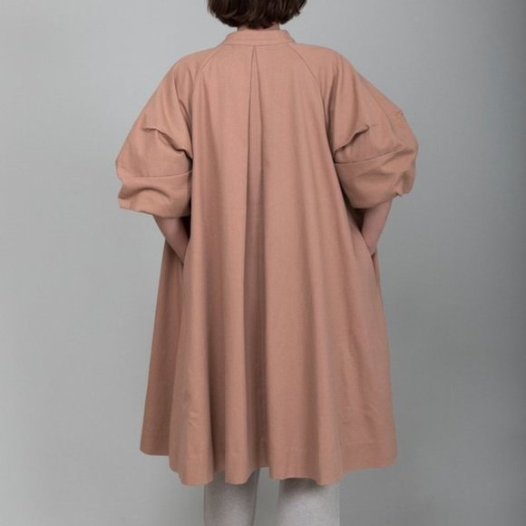 Mille Josephine swing coat in almond, size L - Picture 5 of 9